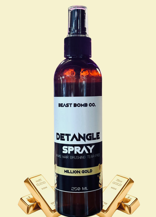 Million gold type hair detangle spray 