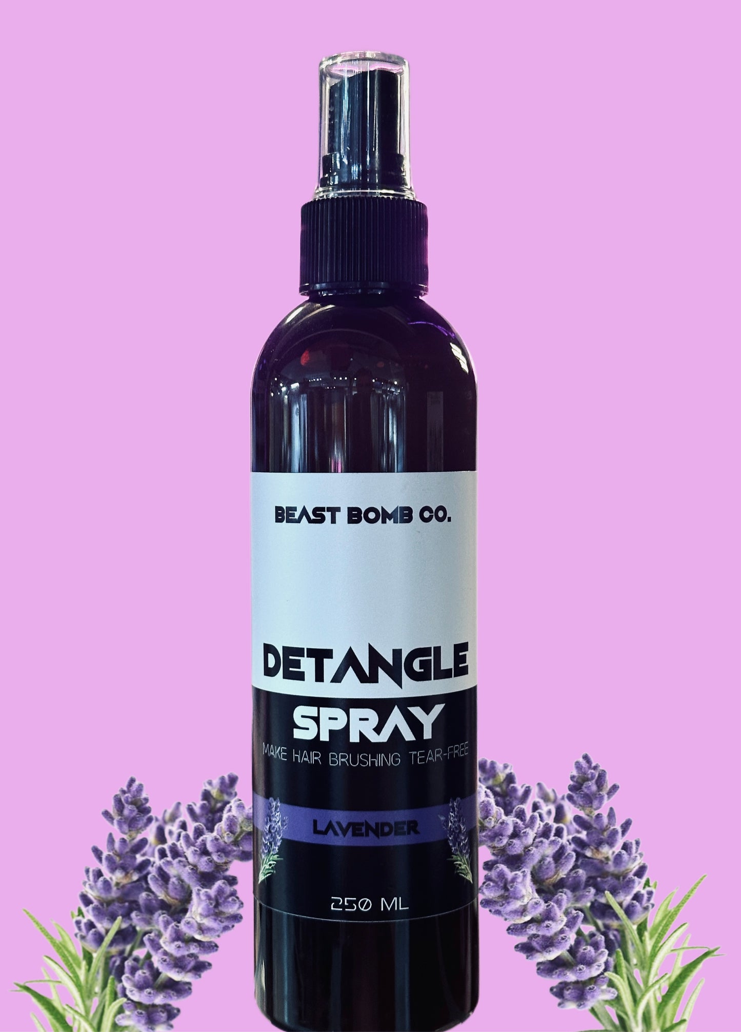 Lavender hair detangle spray 