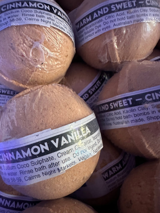 Warm & Sweet Bomb - Cinnamon Vanilla | Bath Bombs