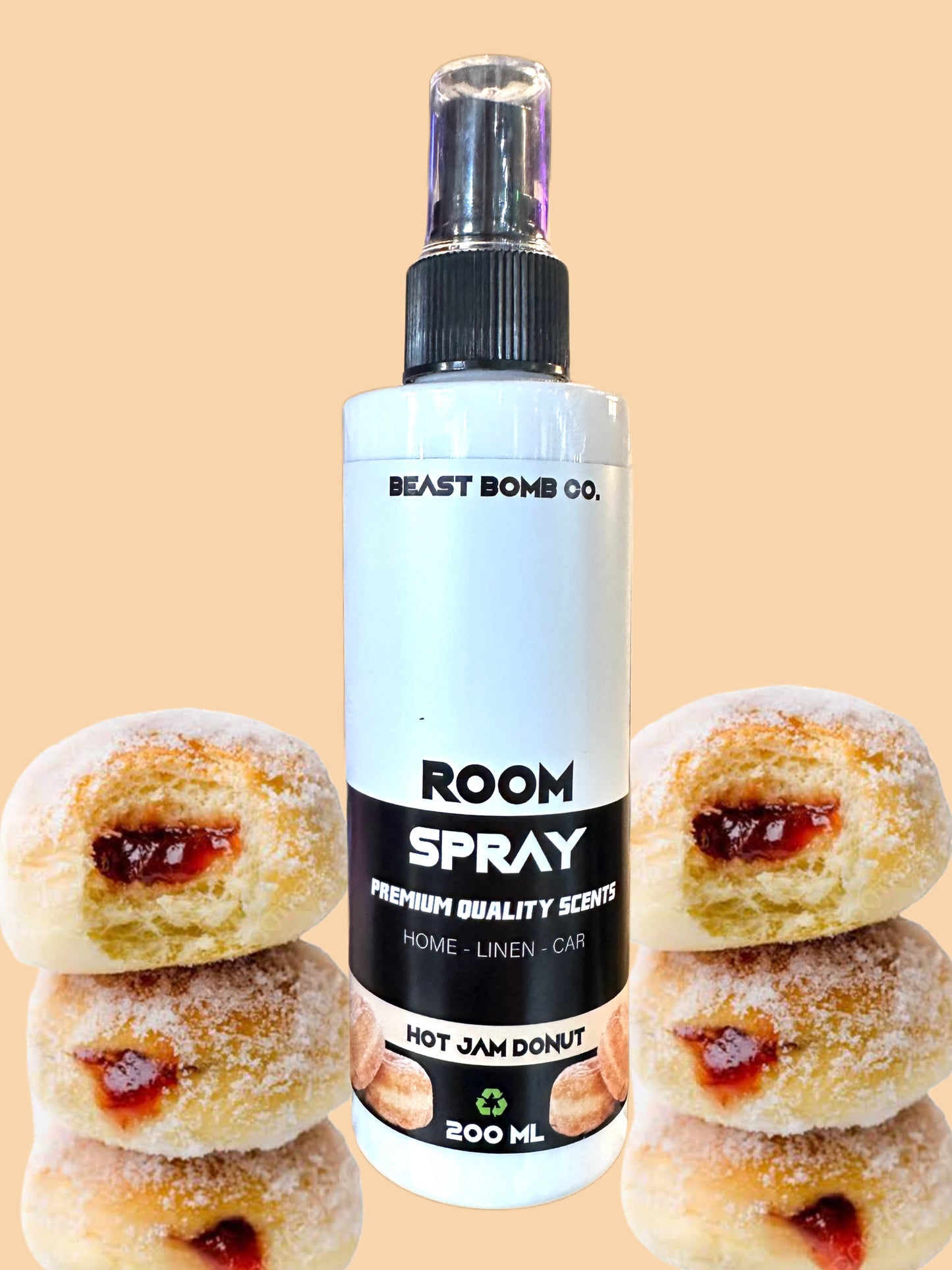 Hot jam donut room
Spray 