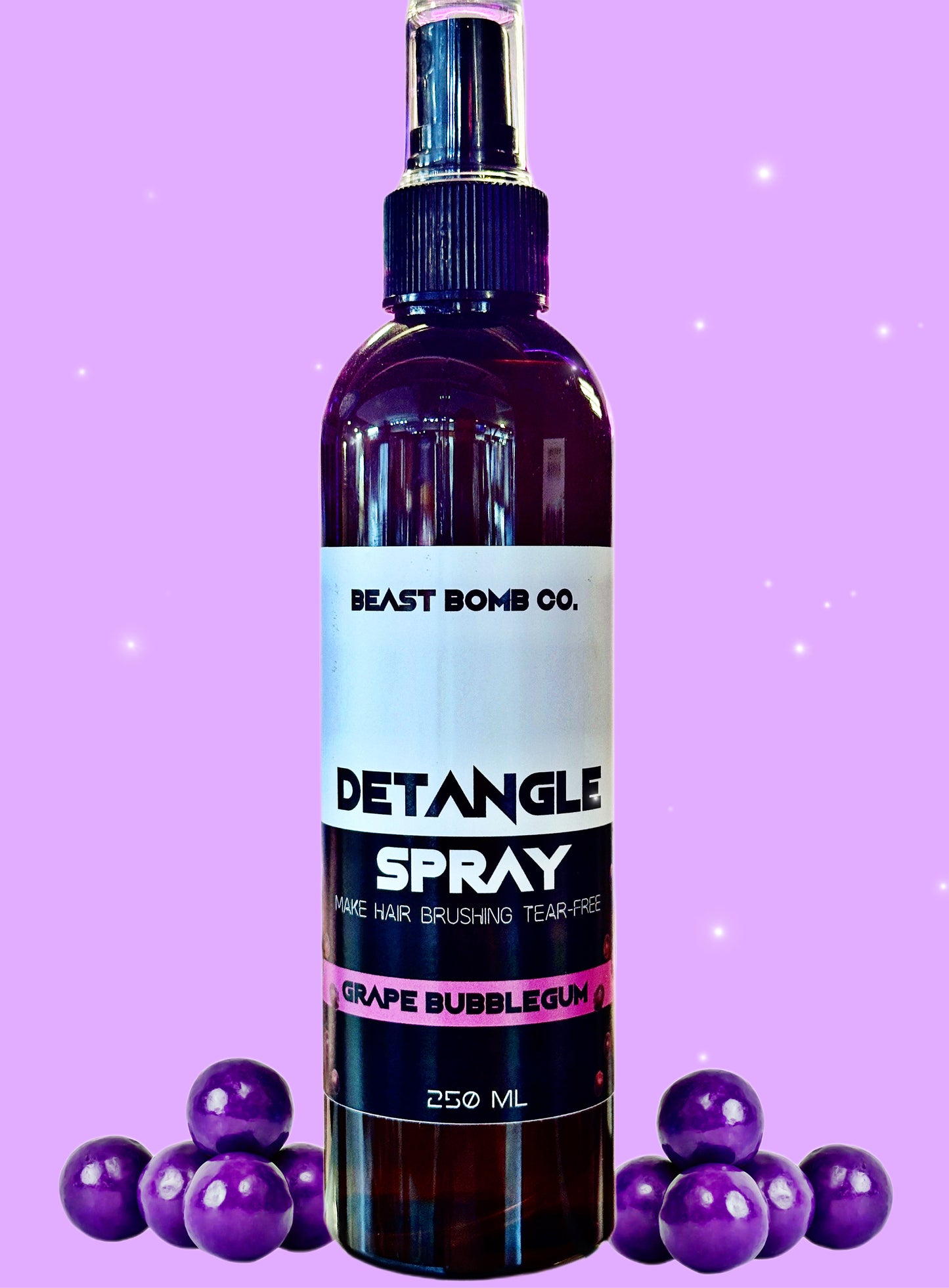 Grape Bubblegum Hair Detangle Spray